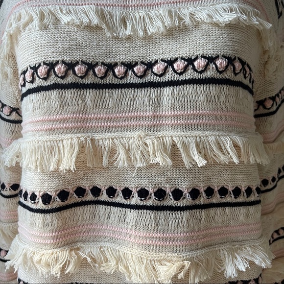 Stripe Fringe Sweater - Picture 4 of 7